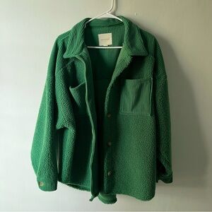 American Eagle Fluffy Button Down Size Large